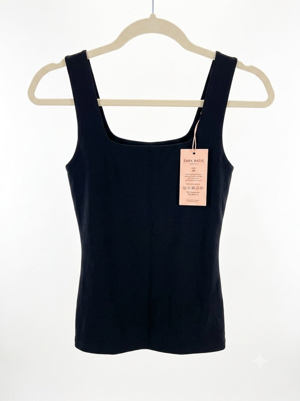 EUYZOU‎ Black Seamless Shaping Tank Top Women’s L NWT Stretch Camisole